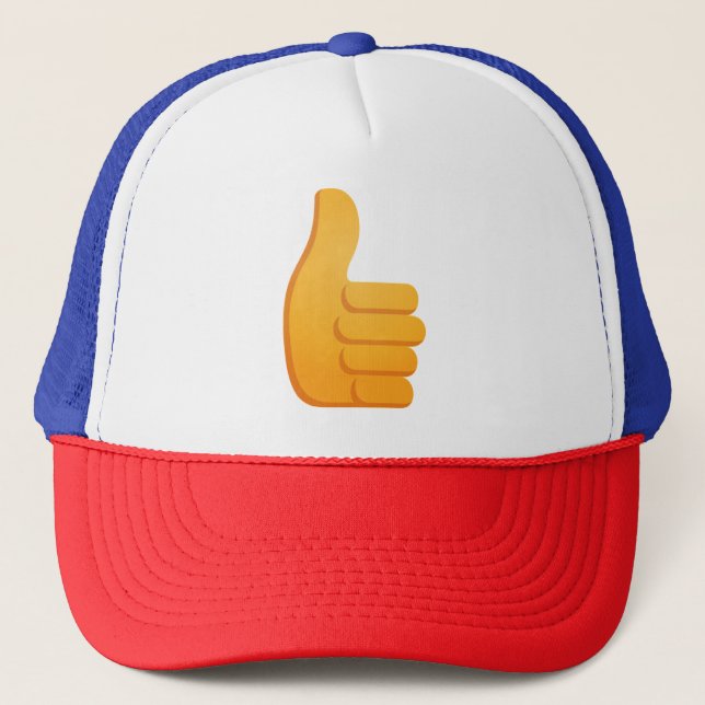 Thumbs Up Emoji Trucker Hat (Front)