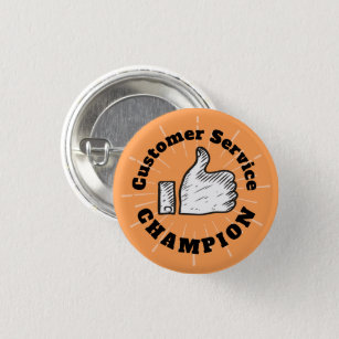 Thumbs up employee recognition award button