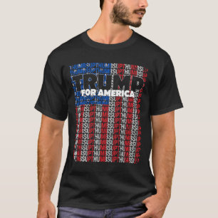 Thumbs Up For America Usa Flag Republican Trump Su T-Shirt