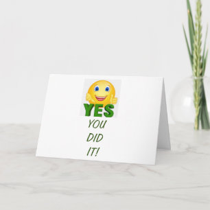 **THUMBS UP** FOR YOU AND WAY TO GO CARD