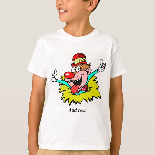 Thumbs Up, fun clown TEMPLATE, T-Shirt (Front)