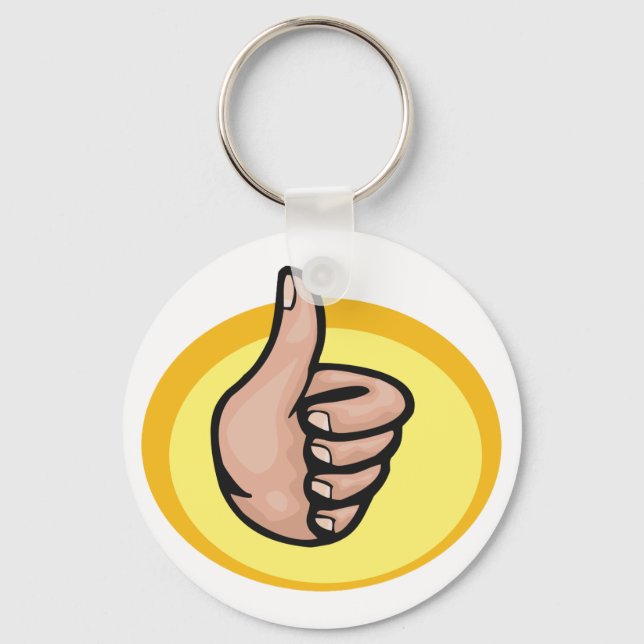 Thumbs Up Gesture Key Ring (Front)