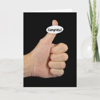 Thumbs Up Graduate Congratulations