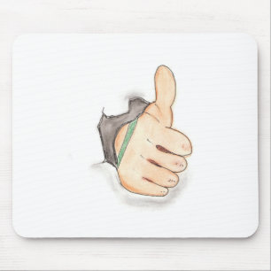 Thumbs up mouse pad