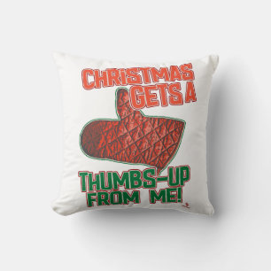 Thumbs Up Oven Mitt Christmas Seasonal Design Cushion