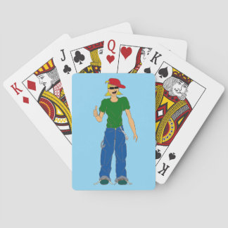 thumbs up playing cards
