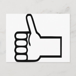 Thumbs up postcard