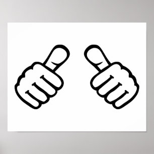 Thumbs up poster