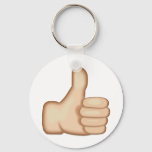 Thumbs Up Sign Emoji Key Ring