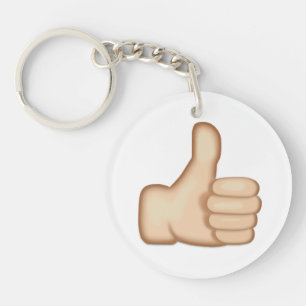 Thumbs Up Sign Emoji Key Ring