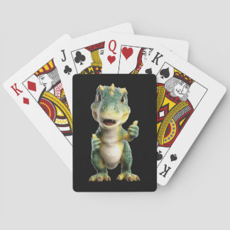 Thumbs Up T Rex  Playing Cards