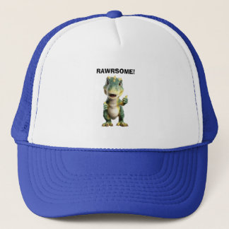 Thumbs Up T Rex Trucker Hat