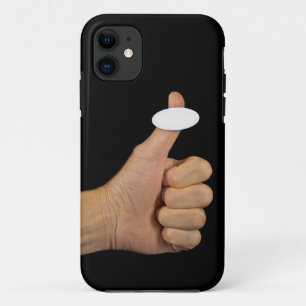 Thumbs Up with sticker iPhone 11 Case
