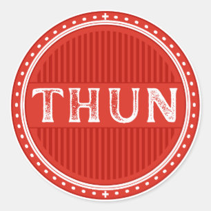 Thun City Pride Emblem – Swiss Identity Classic Round Sticker