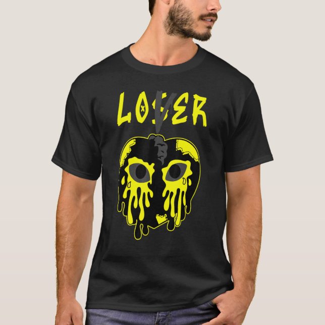 Thunder 14s Loser  Heart Crying 14 Retro Thunder T-Shirt (Front)