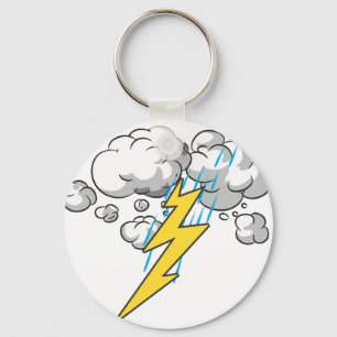Thunder And Lightning Key Ring