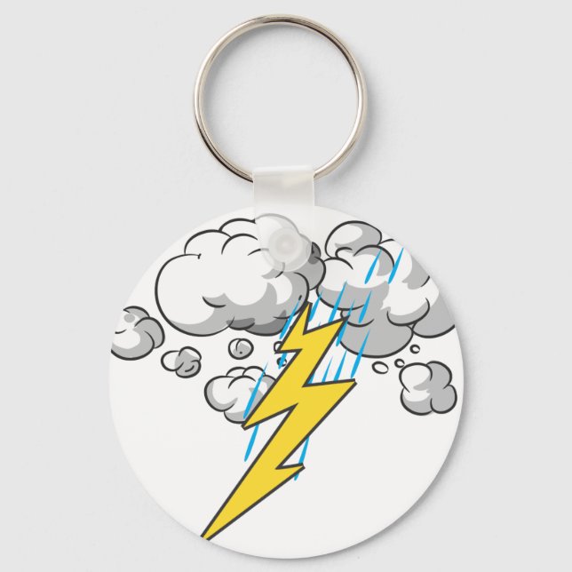 Thunder And Lightning Key Ring (Front)