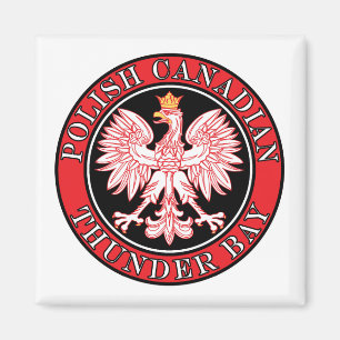 Thunder Bay Polish Canadian Eagle Magnet