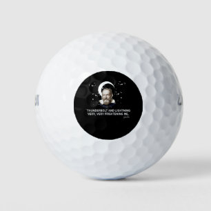 thunder bolt and lightning very frighting me golf balls