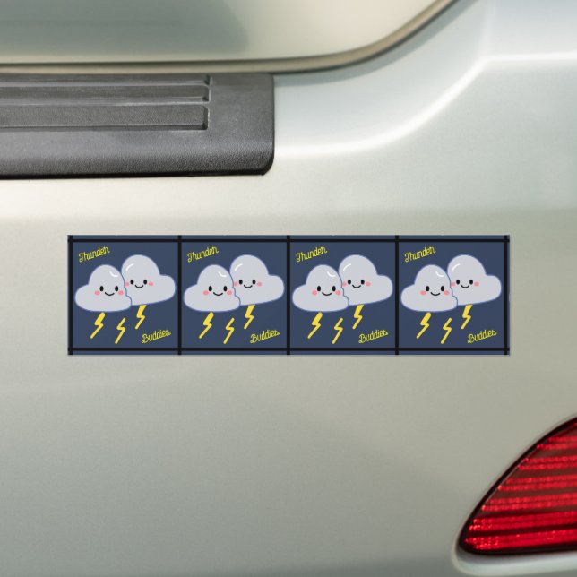Thunder Buddies Bumper Sticker (On Car)