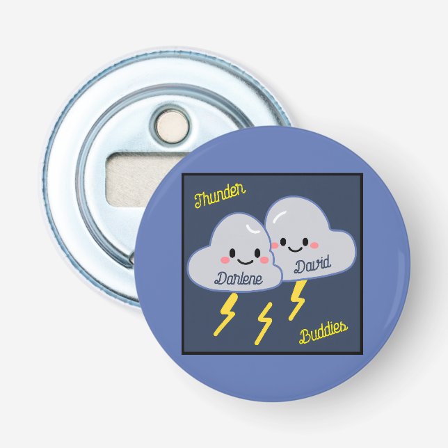 Thunder Buddies Customized Bottle Opener (Front)