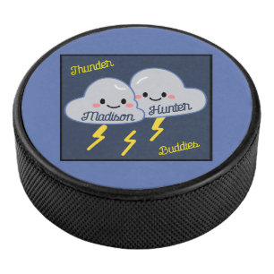 Thunder Buddies Customized Hockey Puck