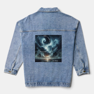 Thunder burst storm is a sudden denim jacket