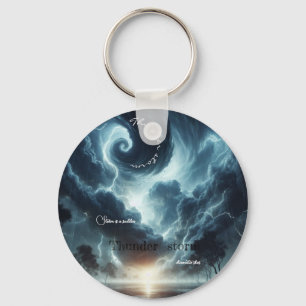 Thunder burst storm is a sudden key ring