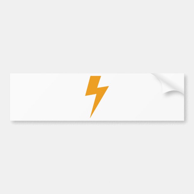 Thunder Energy Yellow Print Bumper Sticker (Front)