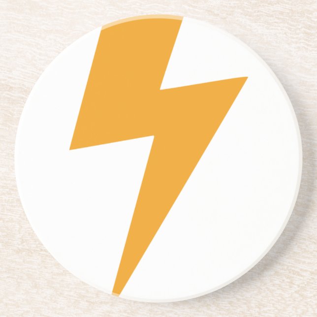 Thunder Energy Yellow Print Coaster (Front)