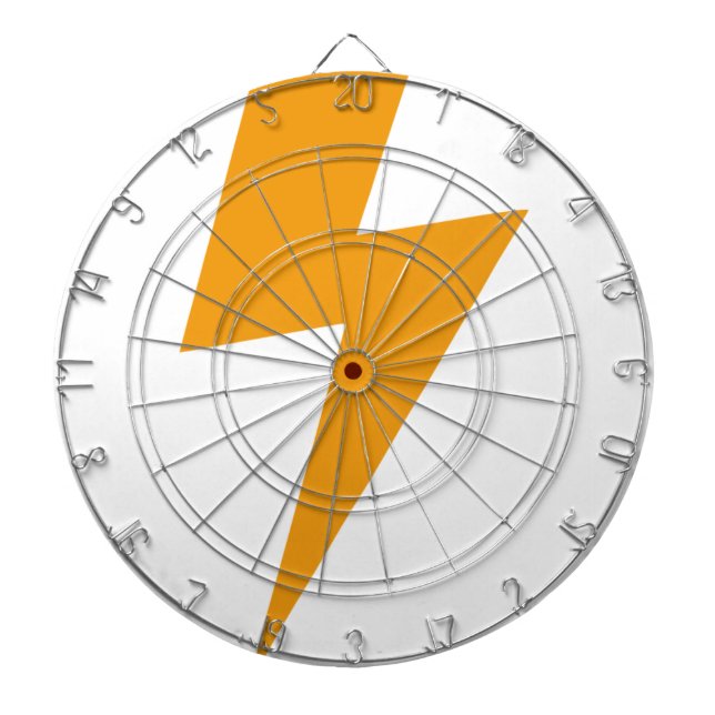 Thunder Energy Yellow Print Dartboard (Front)