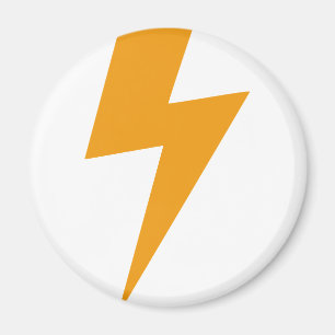 Thunder Energy Yellow Print Magnet
