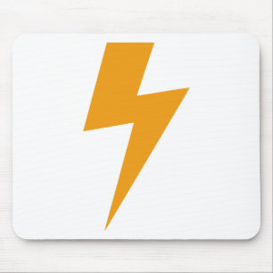 Thunder Energy Yellow Print Mouse Pad