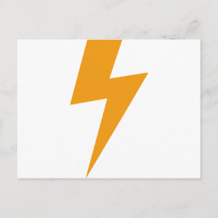 Thunder Energy Yellow Print Postcard
