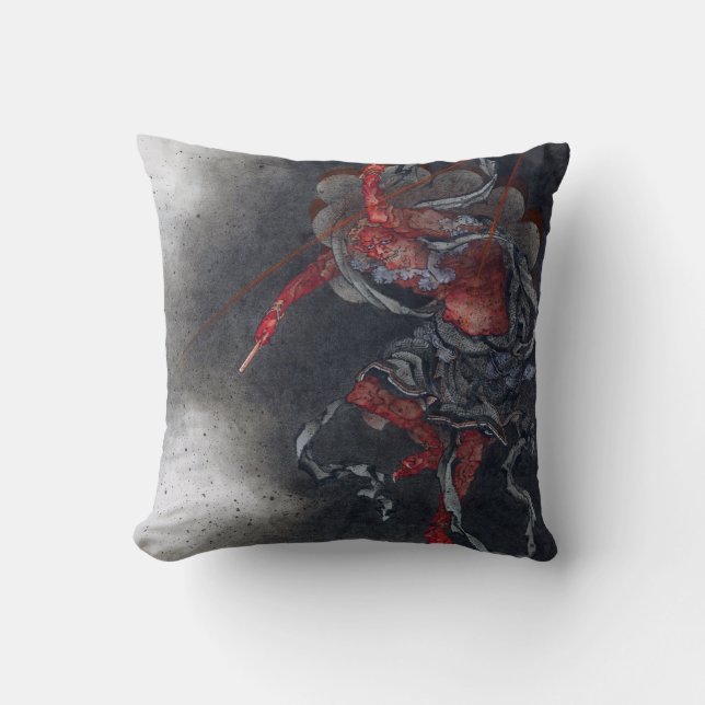 Thunder God, Hokusai Cushion (Front)