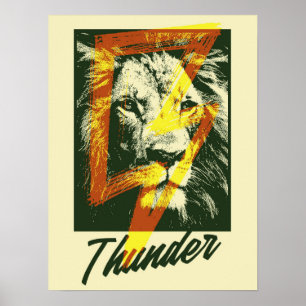 Thunder Lion Poster