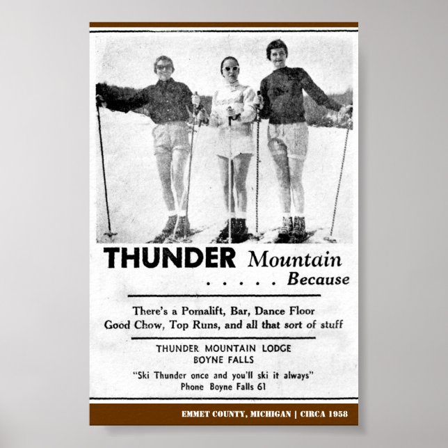 Thunder Mountain 1958 Poster (Front)