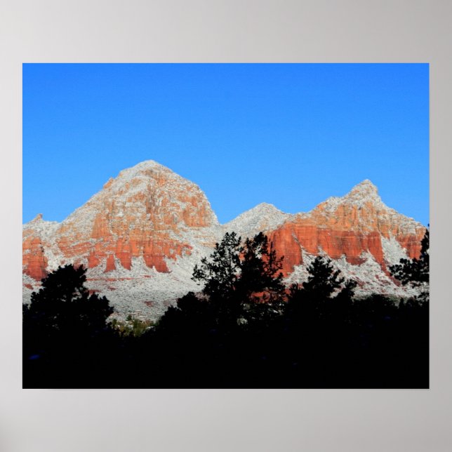 Thunder Mountain in snow Poster (Front)