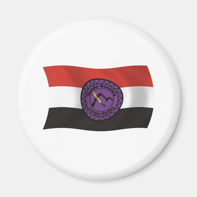 Thunder Mountain Lenape Nation Flag Magnet (Front)