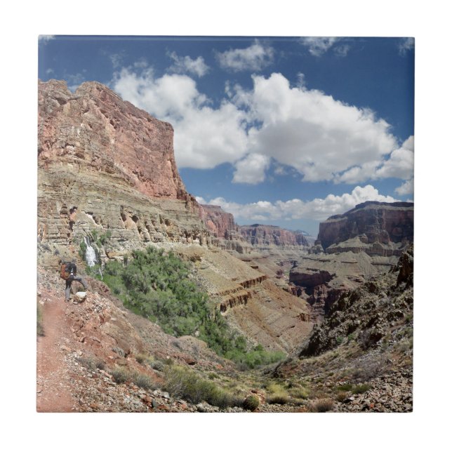 Thunder River Falls - Grand Canyon - Arizona Ceramic Tile (Front)