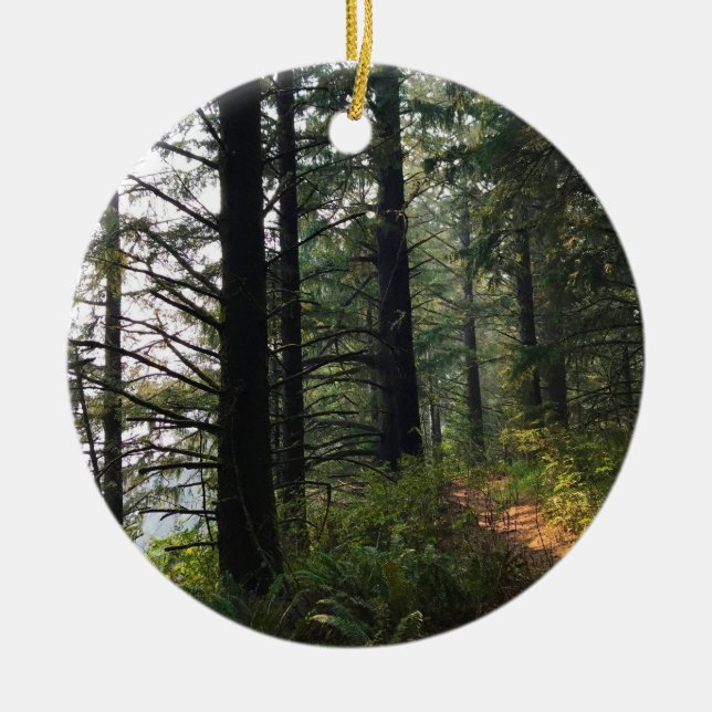 Thunder Rock Cove Trail, Samuel H. Boardman Ceramic Ornament (Front)