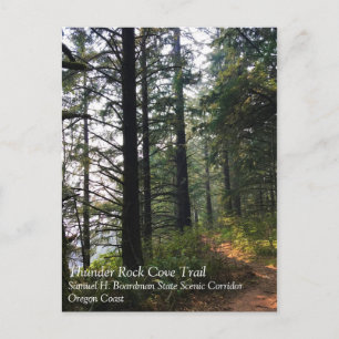Thunder Rock Cove Trail, Samuel H Boardman, Oregon Postcard