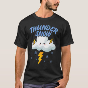 Thunder Snow Ice Cold Snowy Winter Season T-Shirt