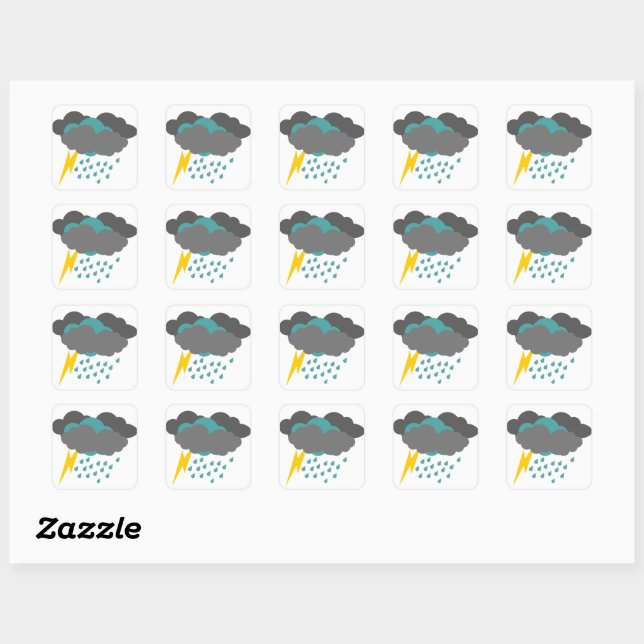 Thunder Storm Weather Tracker Sticker sheet (Sheet)