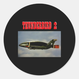 Thunderbird 2 Photo Thunderbirds Cargo Plane Classic Round Sticker