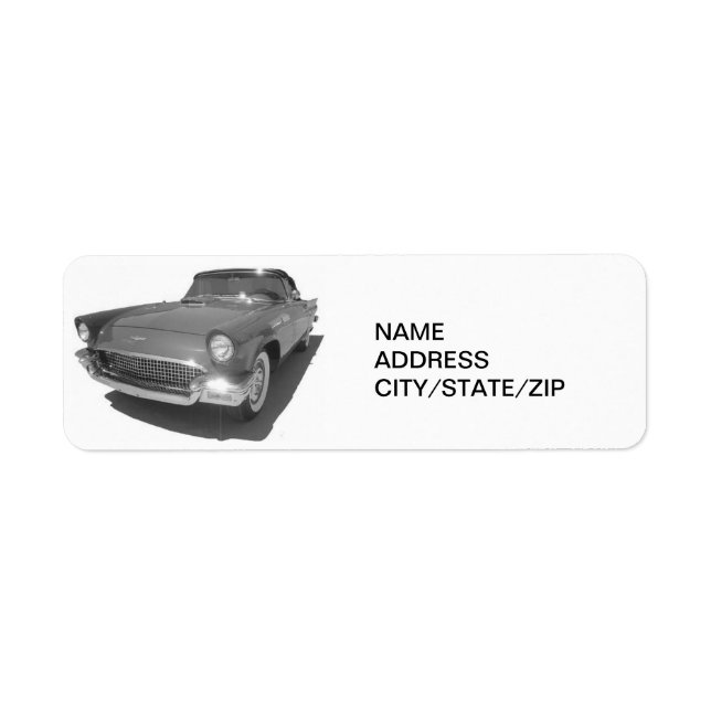 THUNDERBIRD ADDRESS LABEL RETURN ADDRESS LABEL (Front)