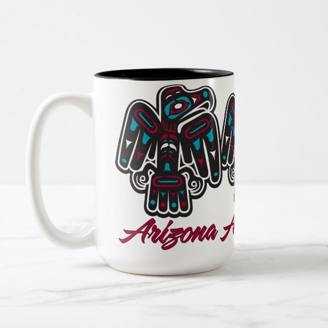 Thunderbird Clan Arizona Two-Tone Coffee Mug (Left)