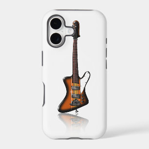Thunderbird electric bass guitar caricature