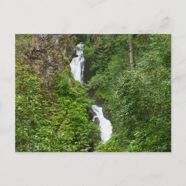 Thunderbird Falls Painterly Postcard (Front)