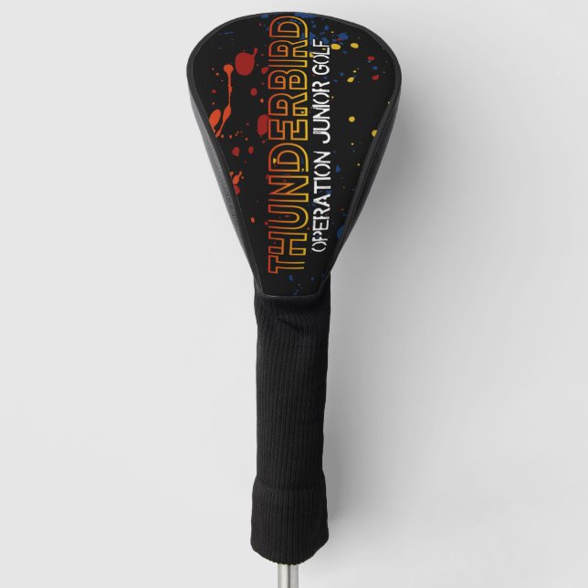 Thunderbird Golf Junior Tour Headcover – Black Spl (Front)